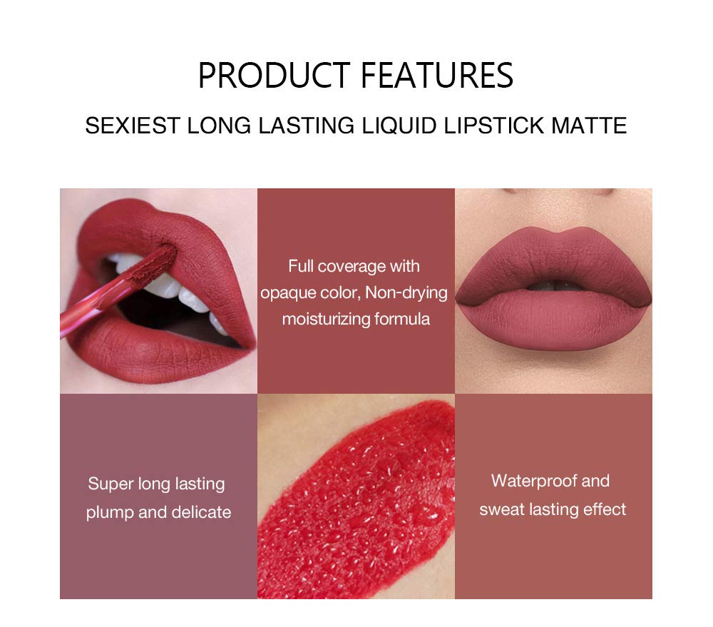 Best Matte Liquid Lipstick Makeup Set
